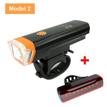Load image into Gallery viewer, NEWBOLER Smart Induction Bicycle Front Light Set USB Rechargeable Rear Light LED Headlight Bike Lamp Cycling FlashLight For Bike