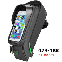 Load image into Gallery viewer, ROCKBROS Bike Bag Front Phone Bicycle Bag For Bicycle Tube Waterproof Touch Screen Saddle Package For 5.8 /6 Bike Accessories