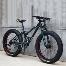 Load image into Gallery viewer, 26 Inch Moutain Bike Beach Snowmobile Fat Bike Super Wide Tires Sports Cycling Bicycle 27 Speed Off Road Racing Student Bike