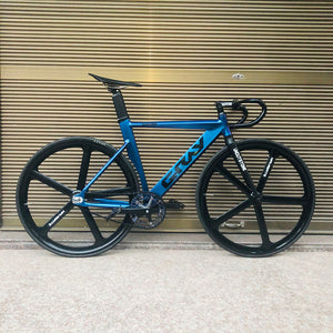 Fixie Bike 52cm 56cm frame single speed bike Welding frame with carbon fiber fork color Aluminum alloy  Track Bicycle 700C