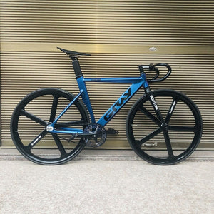 Fixie Bike 52cm 56cm frame single speed bike Welding frame with carbon fiber fork color Aluminum alloy  Track Bicycle 700C