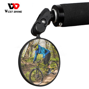 WEST BIKING Bicycle Rearview 360 Rotate Safety Cycing Rear View Mirror Bike Accessories For 18-25MM MTB Bike Handlebar Mirrors