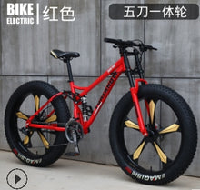 Load image into Gallery viewer, 26 * 4.0 Fat Bike Beach Snowmobile Mountain Bike
