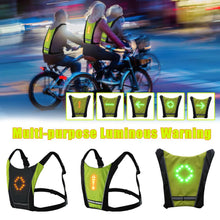 Load image into Gallery viewer, New 2020 LED Wireless cycling vest 20L MTB bike bag Safety LED Turn Signal Light Vest Bicycle Reflective Warning Vests with remo
