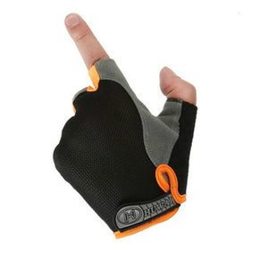 Cycling Half-Finger Gloves Anti Slip Outdoor Sport Sun Protection Cycling Gloves Breathable Mesh FabricSport Bicycle Accessories