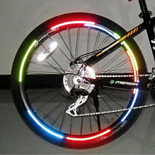 Load image into Gallery viewer, Loozykit Bicycle reflector Fluorescent MTB Bike Cycling Wheel Rim Reflective Stickers Decal Accessories
